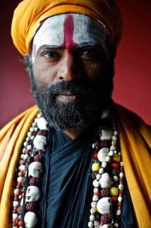 Hindu ascetic from the Aghori sect, Varanasi, India, The Aghori is a sect whose ascetics are very