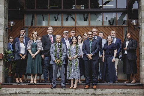 Annalena Baerbock (Alliance 90/The Greens), Federal Foreign Minister, and Henry Puna, Secretary