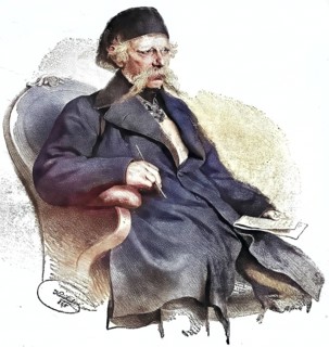 Vuk Stefanovic Karadzic (born 6 November 1787 in Trsic near the Drina, Ottoman Empire, died 7
