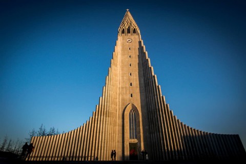 Hallgrimskirkja in Iceland Reykjavik