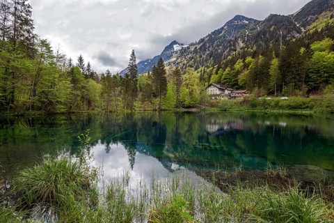 Christlessee, near Gottenried, Trettachtal, Oberstdorf, Oberallgaeu, Allgaeu, Bavaria, Germany,