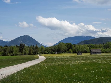 Enns cycle path, near Woerschach, Enns Valley, Styria, Austria, Europe