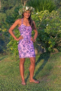 Young woman on Raiatea, French Polynesia, South Pacific, Oceania