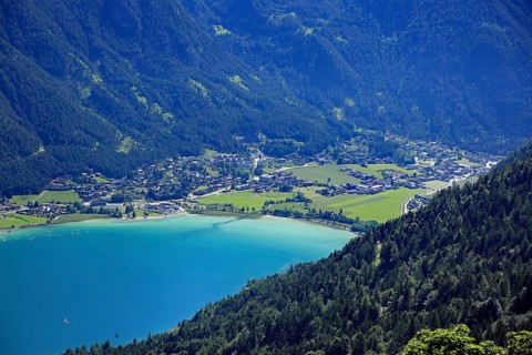 Achensee, view of Maurach, Tyrol, Austria, Europe