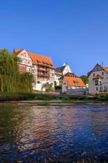 Danube in Riedlingen, Swabian Alb, Upper Danube, Upper Swabia, Swabia, Baden-Wuerttemberg, Germany,