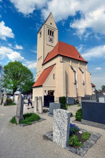 St Stephan's Cemetery Church, Irsee, Swabia, Bavaria, Germany, Europe