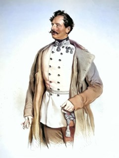Anton von Schwarzel (1801-1865), Austrian field marshal lieutenant, Historical, digitally restored