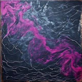 Marble textured magenta and dark grey chalkboard as illustration background, AI generated