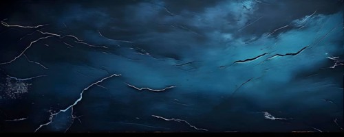 Marble textured blue chalkboard as illustration background, AI generated