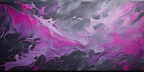 Marble textured magenta and dark grey chalkboard as illustration background, AI generated