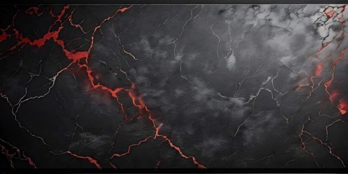 Marble textured red and dark grey chalkboard as illustration background, AI generated