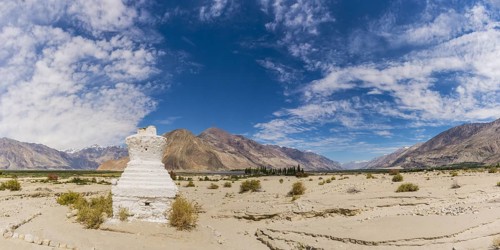 Tschoerten near Hunder, Nubra Valley, Ladakh, Jammu and Kashmir, Indian Himalayas, North India,
