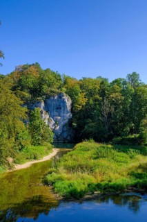 Amalienfelsen on the Danube, Fuerstlicher Park Inzigkofen near Sigmaringen, Upper Danube Valley,