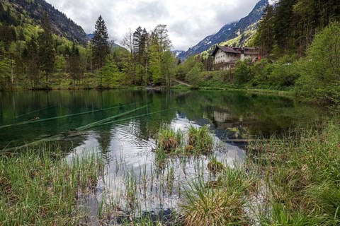 Christlessee, near Gottenried, Trettachtal, Oberstdorf, Oberallgaeu, Allgaeu, Bavaria, Germany,