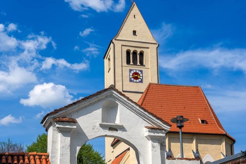 St Stephan's Cemetery Church, Irsee, Swabia, Bavaria, Germany, Europe