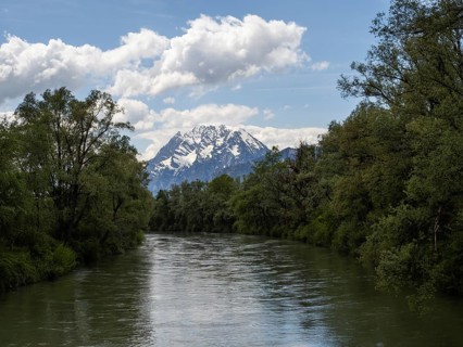 River Enns, behind the Grimming, near Woerschach, Ennstal, Styria