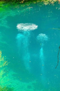 Blue spring, karst pot, Blautopf, Blaubeuren, Swabian Alb, Baden-Wuerttemberg, Germany, Europe