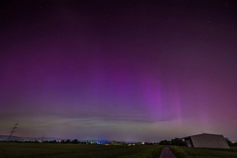 After several solar storms (solar flares), so-called auroras can be seen in the sky throughout