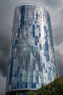 LVR Tower, Cologne Triangle, headquarters of the European Aviation Safety Agency, EASA, and Hyatt