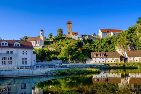 Rechtenstein Castle, Rechtenstein an der Donau, Swabian Alb, Upper Danube, Upper Swabia, Swabia,