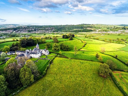 The Priory from a drone, Abbotskerswell Priory, Retirement Village, Abbotskerswell, Newton AbbotThe
