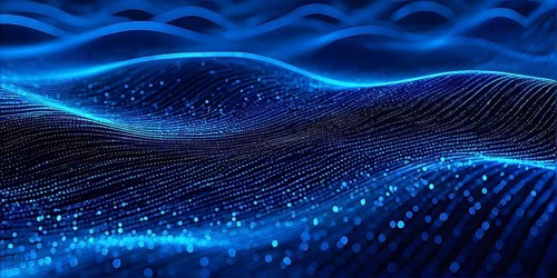AI generated laser lines intertwining intersecting overlapping each other