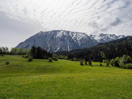 Cloudy mood over the Grimming, near Bad Mitterndorf, Styria, Austria, Europe