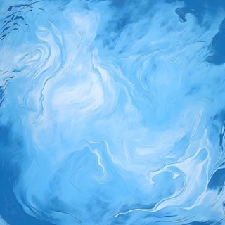 Marble textured blue chalkboard as illustration background, AI generated