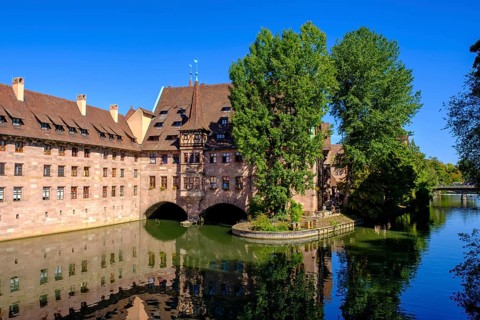 Heilig-Geist-Spital an der Pegnitz, Nuremberg, Middle Franconia, Franconia, Bavaria, Germany,