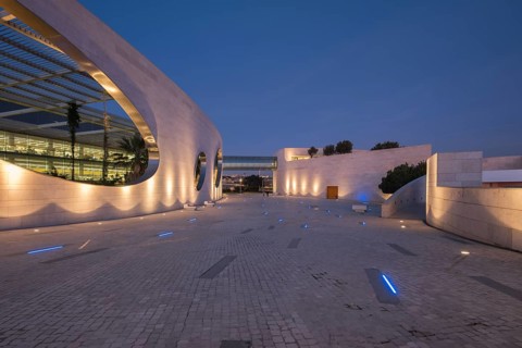 Lisbon, Portugal, January 13, 2023: Modern architecture of the Champalimaud foundation building,