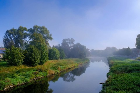 Danube in Riedlingen, Swabian Alb, Upper Danube, Upper Swabia, Swabia, Baden-Wuerttemberg, Germany,