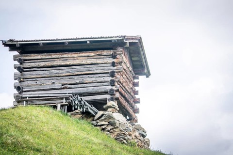 Stadel Almwiese Stubaital, Austria, Europe