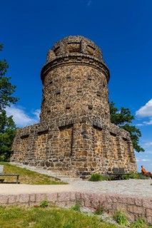 Winery at the Goldener Wagen. The Bismarck Tower in Radebeul, also known as the Bismarck Column, is