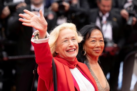 Cannes, France, 14 May 2024: Brigitte Fossey during the opening of the 77th Cannes International