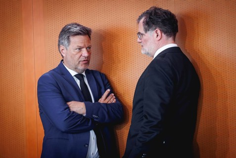 (L-R) Robert Habeck, Federal Minister for Economic Affairs and Climate Protection and
