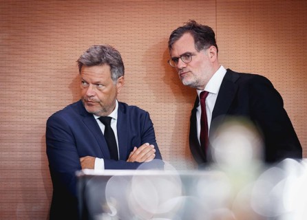 (L-R) Robert Habeck, Federal Minister for Economic Affairs and Climate Protection and