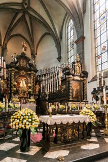Interior view, candle chapel, place of pilgrimage, Kevelaer, Lower Rhine, North Rhine-Westphalia,