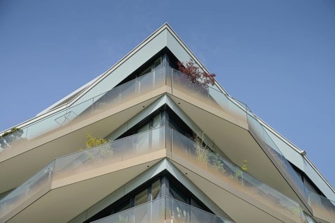 New build, KunstCampus residential building, Am Hamburger Bahnhof, Heidestrasse, Europacity,