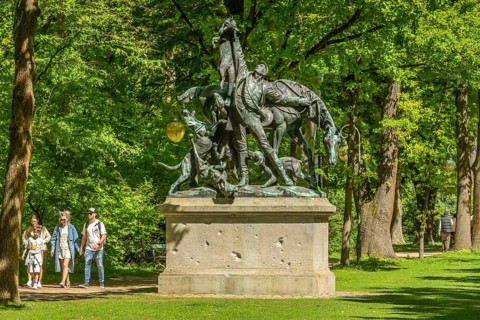 Victory Column, Fasanerieallee, Grosser Tiergarten, Tiergarten, Mitte, Berlin, Germany, Europe
