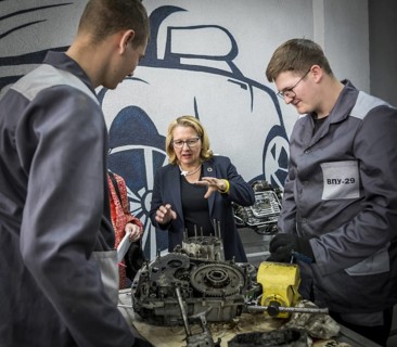 Svenja Schulze (SPD), Federal Minister for Economic Cooperation and Development, pictured during