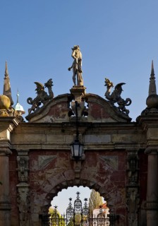 Schlossportal, Bueckeburg Castle, Bueckeburg, Lower Saxony, Germany, Europe