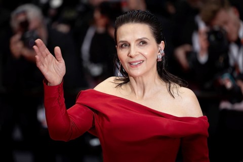 Cannes, France, 14 May 2024: Juliette Binoche during the opening of the 77th Cannes International