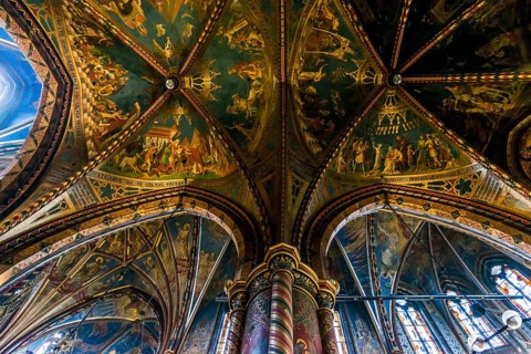 Interior view, Basilica of St Mary, Basilica of St Mary, place of pilgrimage, Kevelaer, Lower