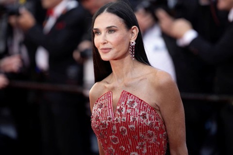 Cannes, France, 17.5.2024: Demi Moore at the premiere of Kinds of Kindness on the red carpet of the