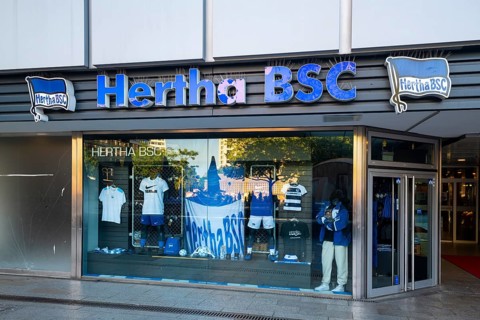 Fanshop Hertha BSC, Europacenter, Breitscheidplatz, Charlottenburg, Charlottenburg-Wilmersdorf,