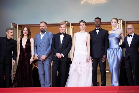 Cannes, France, 17.5.2024: Willem Dafoe, Emma Stone, Yorgos Lanthimos, Jesse Plemons, Margaret