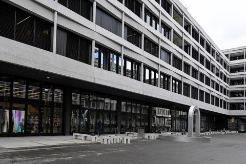 Commercial building on AG, Zurich, Switzerland, Europe