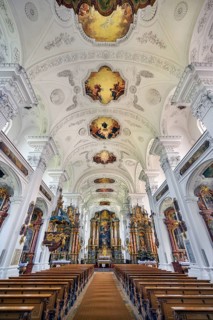 Former monastery church of St. Peter and Paul, Irsee monastery or abbey, former Benedictine abbey,