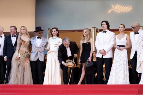 Cannes, France, 16.5.2024: Jon Voight, D. B. Sweeney, Grace VanderWaal, Giancarlo Esposito, Aubrey
