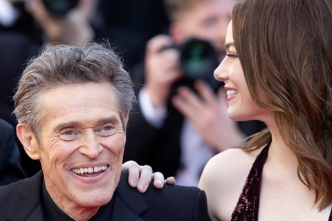 Cannes, France, 17.5.2024: Willem Dafoe and Emma Stone at the premiere of Kinds of Kindness on the